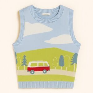 Debut | Scenic Knit Vest Top | Small/ Medium